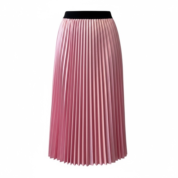 LOVE ADY Pleated Midi A Line Skirt Large - Picture 2 of 4